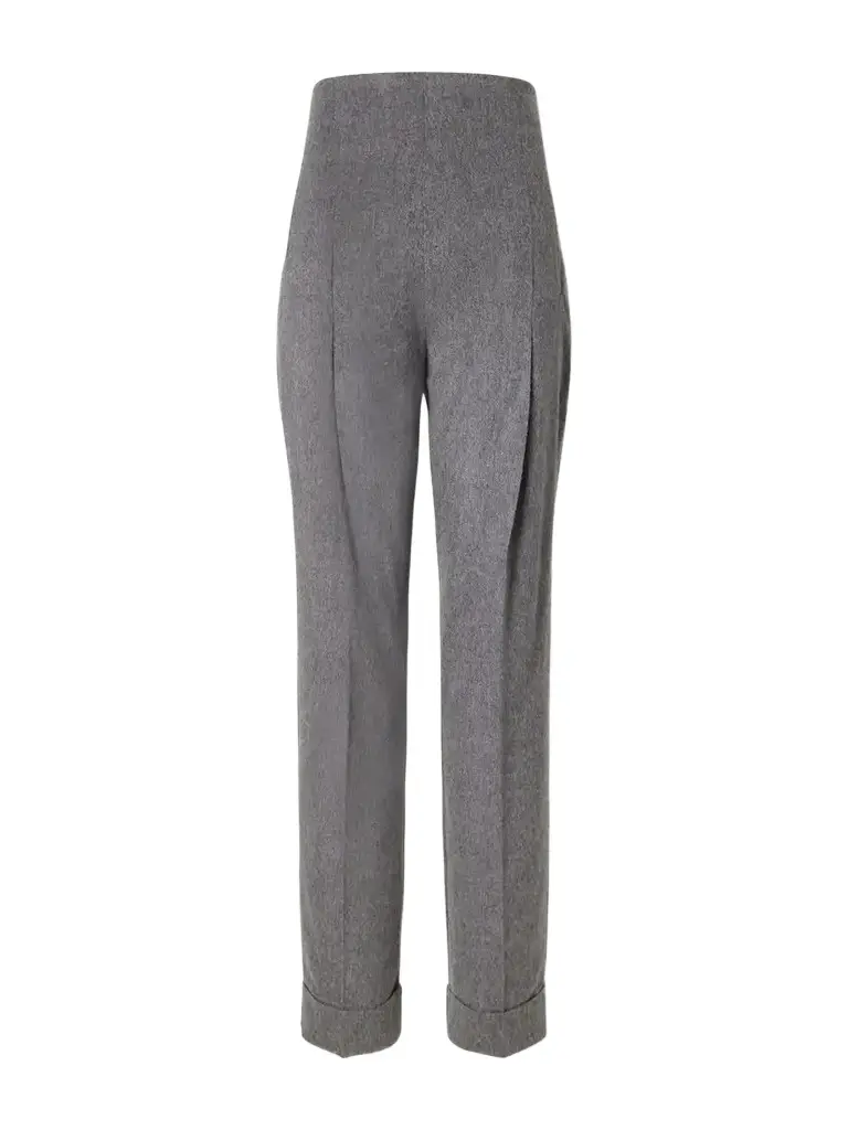 Co Pleated Wool And Cashmere-blend Twill Tapered Pants