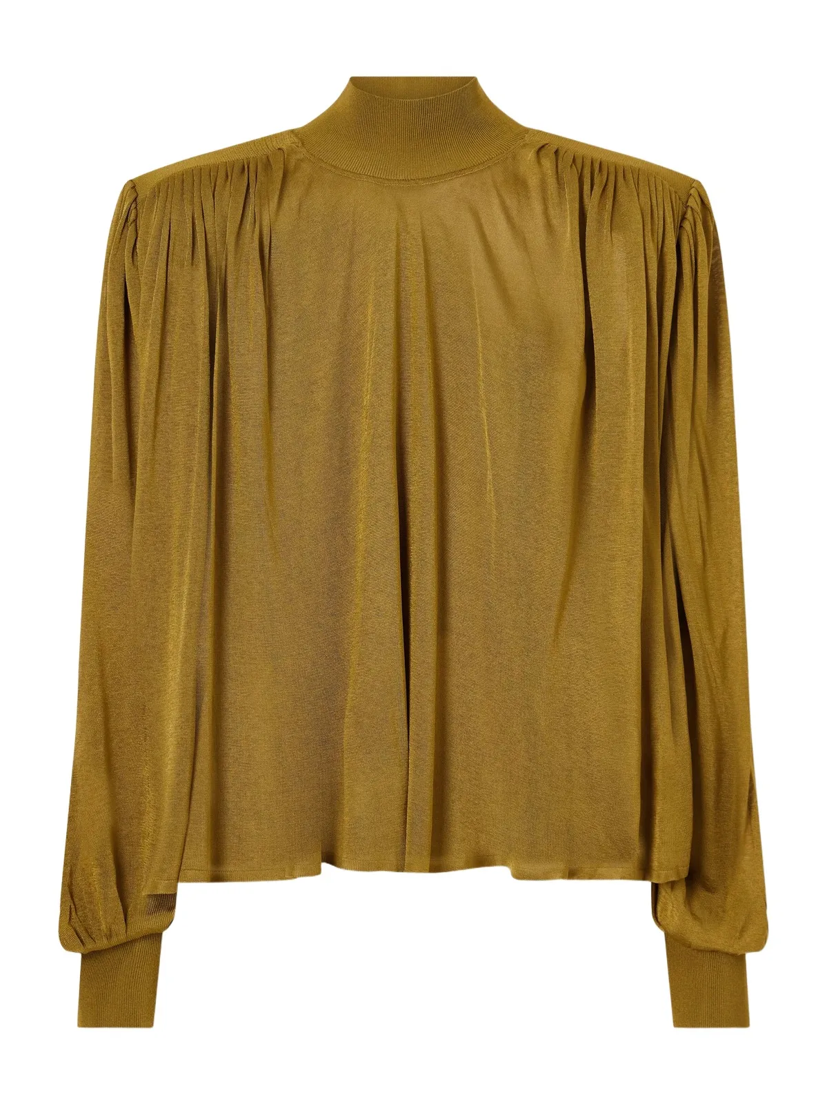 Altuzarra Ethel Gathered Stretch-knit Blouse