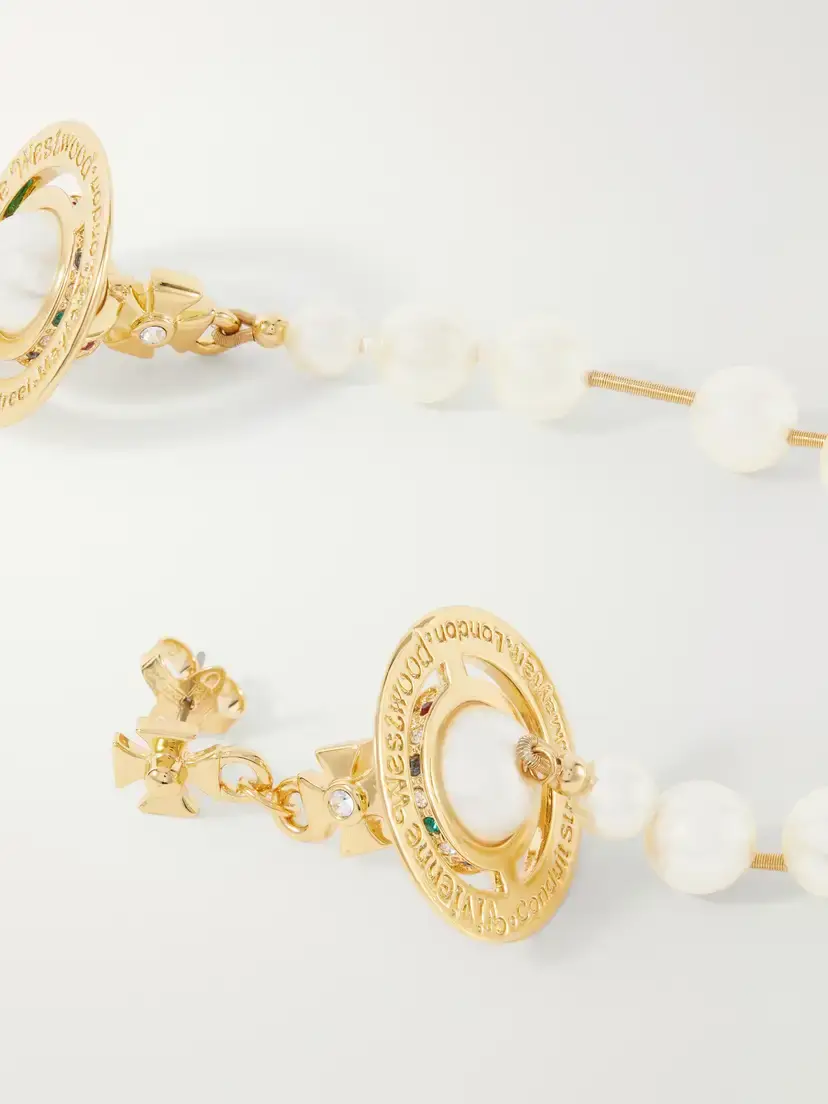 Vivienne Westwood Broken Pearl Gold-tone Earrings | Thumbnail 3 Vivienne Westwood Broken Pearl Gold-tone Earrings | Thumbnail 3