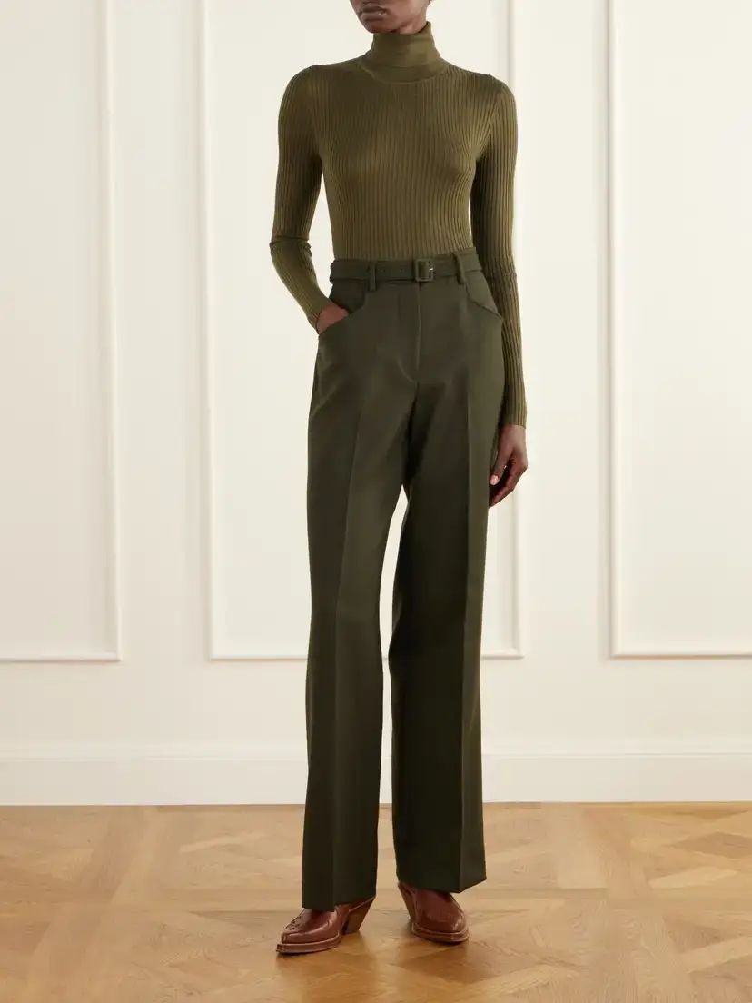 Gabriela Hearst Peppe Ribbed Cashmere-blend Sweater | Thumbnail 2 Gabriela Hearst Peppe Ribbed Cashmere-blend Sweater | Thumbnail 2