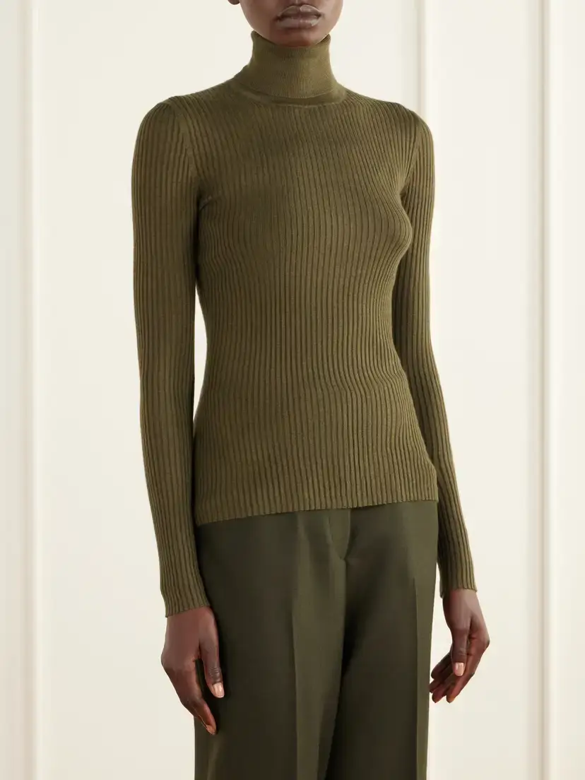 Gabriela Hearst Peppe Ribbed Cashmere-blend Sweater | Thumbnail 3 Gabriela Hearst Peppe Ribbed Cashmere-blend Sweater | Thumbnail 3