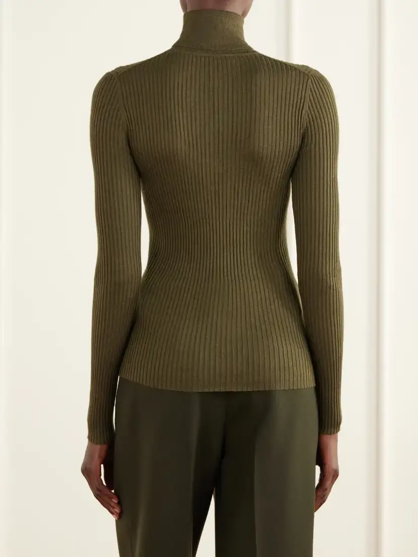 Gabriela Hearst Peppe Ribbed Cashmere-blend Sweater | Thumbnail 4 Gabriela Hearst Peppe Ribbed Cashmere-blend Sweater | Thumbnail 4