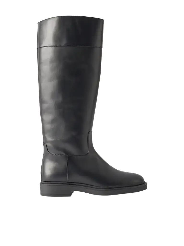 Aquazzura Ride 30 Leather Knee Boots