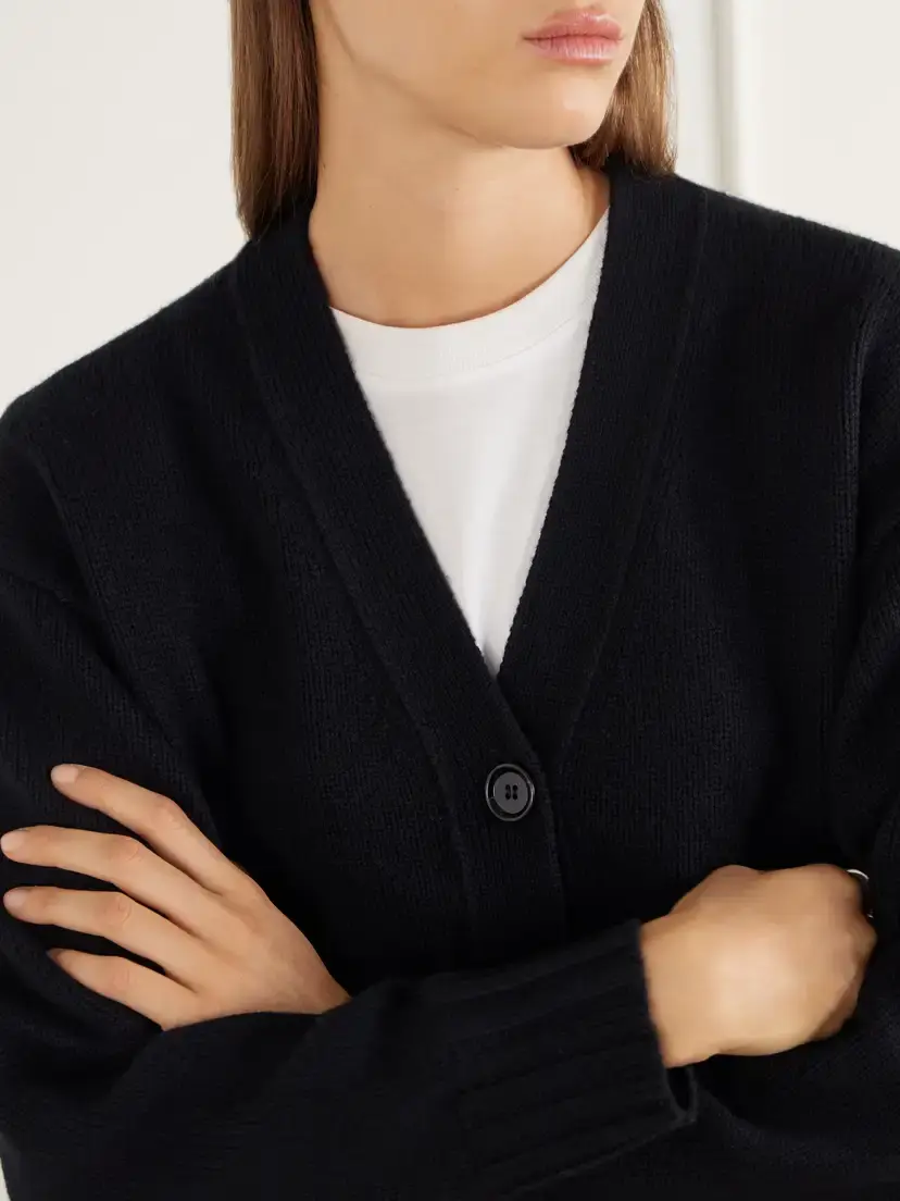 Allude Cropped Wool And Cashmere-blend Cardigan | Thumbnail 5