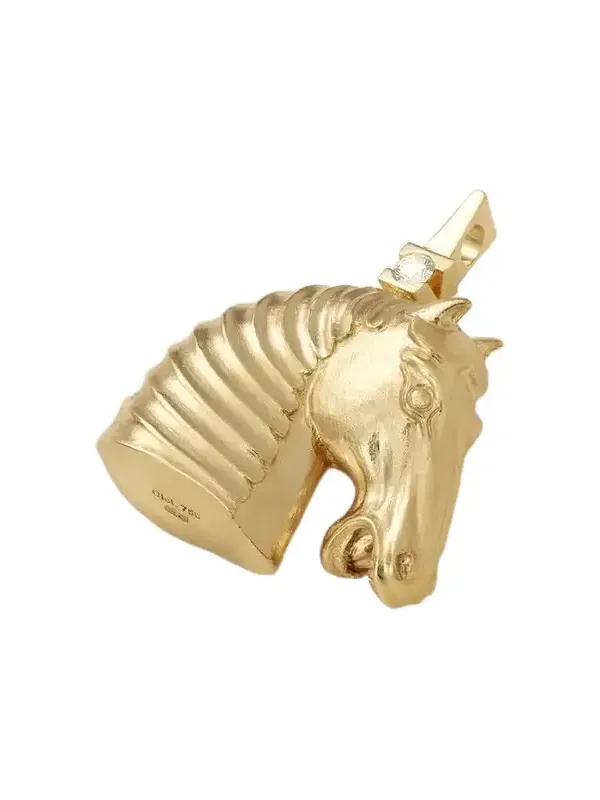 Horse's Head 18-karat Gold Diamond Pendant Horse's Head 18-karat Gold Diamond Pendant