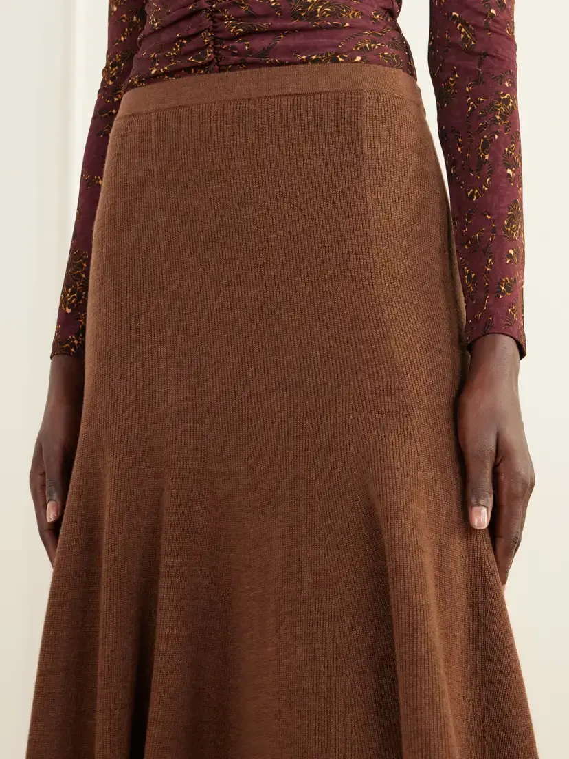 Ulla Johnson Azaria Merino Wool Midi Skirt | Thumbnail 5