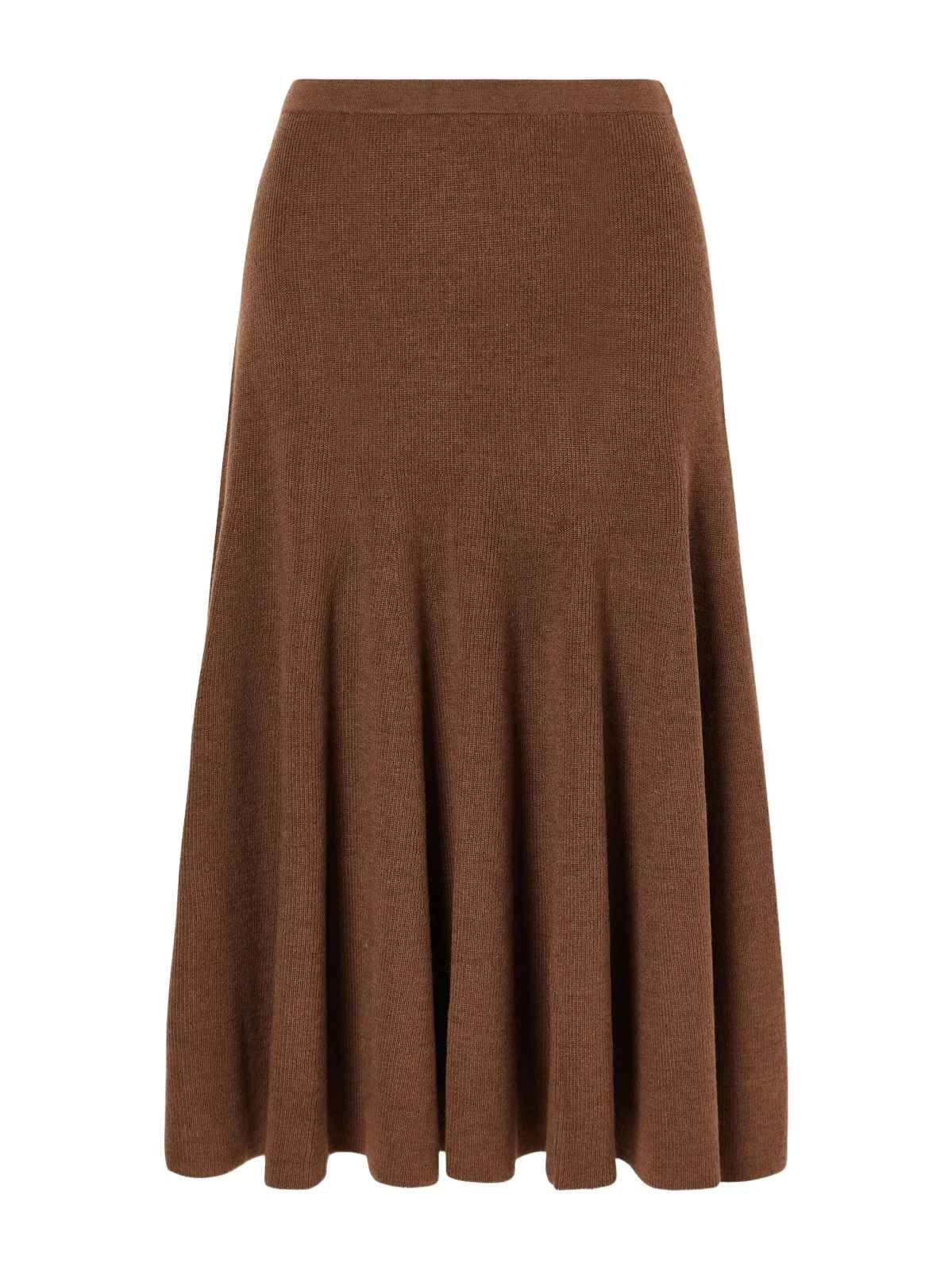 Azaria Merino Wool Midi Skirt