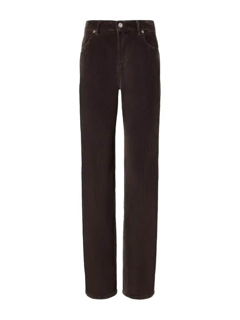 Guest In Residence Weekender Organic Cotton-corduroy Mid-rise Wide-leg Jeans