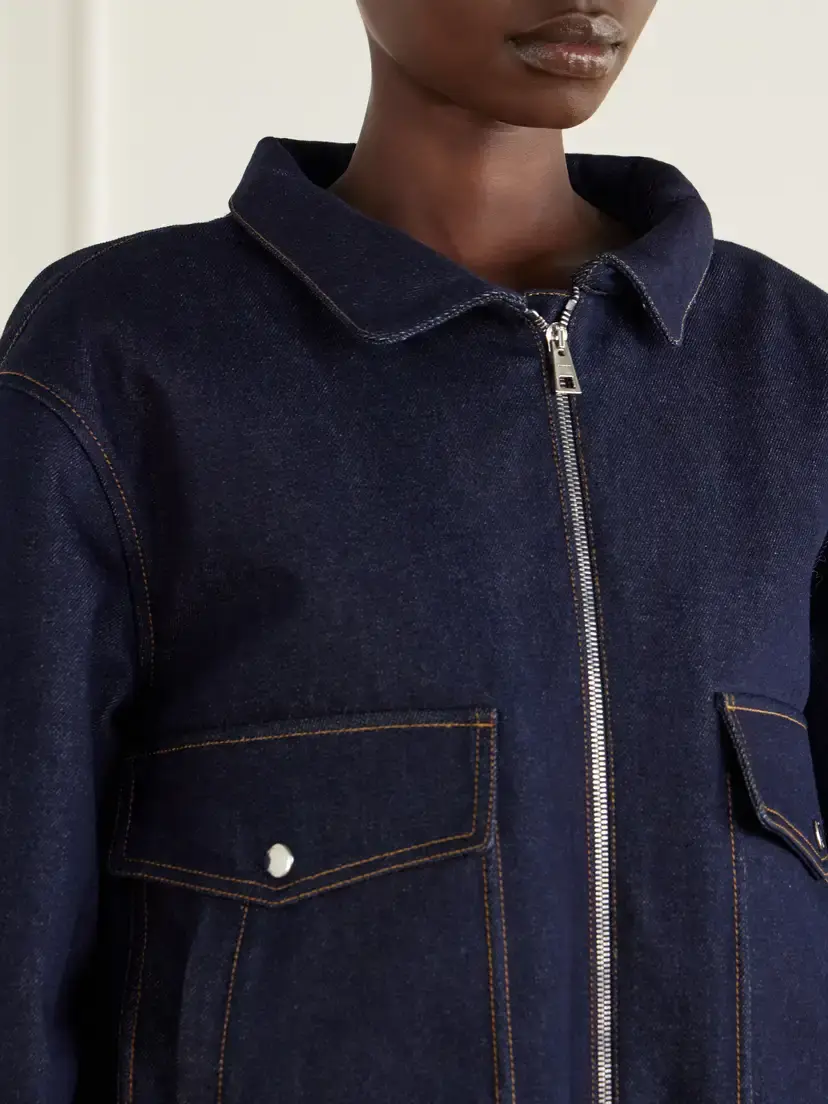 Givenchy Denim Shearling-trimmed Blouson Jacket | Thumbnail 6