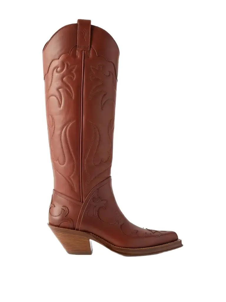 Gabriela Hearst Capitana 50 Leather Knee Boots