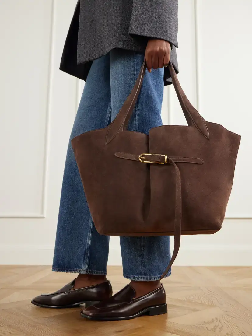Liffner Belted Suede Tote | Thumbnail 2 Liffner Belted Suede Tote | Thumbnail 2