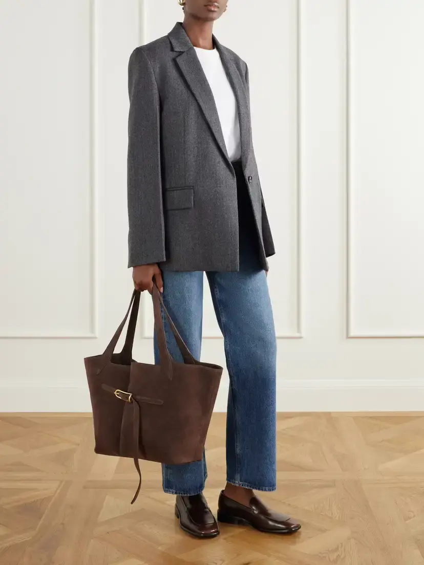 Liffner Belted Suede Tote | Thumbnail 3 Liffner Belted Suede Tote | Thumbnail 3