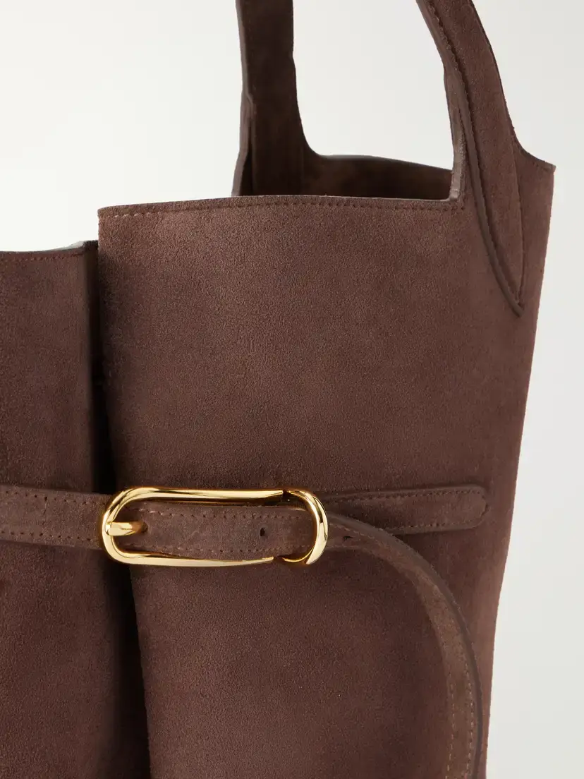 Liffner Belted Suede Tote | Thumbnail 5 Liffner Belted Suede Tote | Thumbnail 5