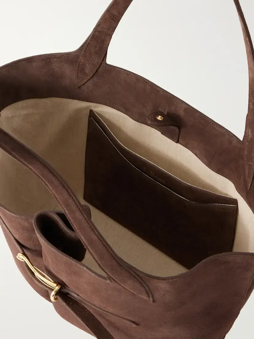 Liffner Belted Suede Tote | Thumbnail 6 Liffner Belted Suede Tote | Thumbnail 6
