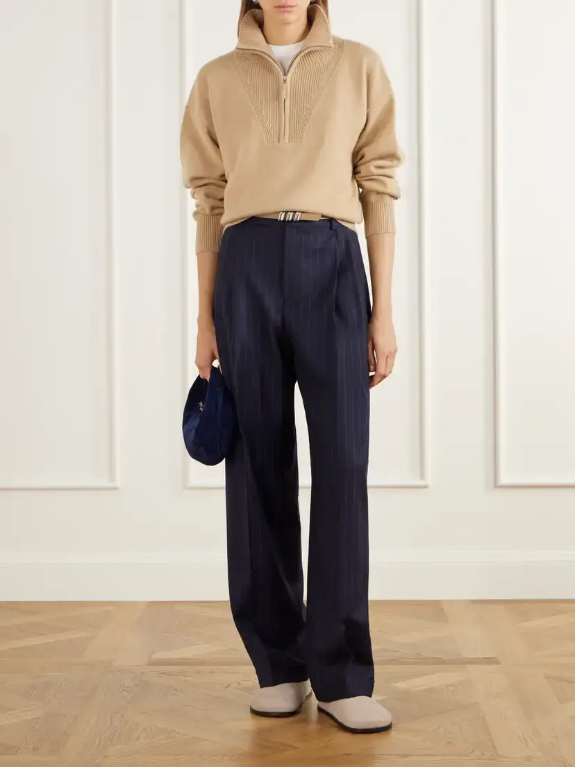 Allude Troyer Cashmere Half-zip Polo Shirt | Thumbnail 2 Allude Troyer Cashmere Half-zip Polo Shirt | Thumbnail 2