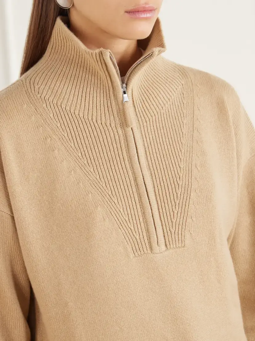 Allude Troyer Cashmere Half-zip Polo Shirt | Thumbnail 5 Allude Troyer Cashmere Half-zip Polo Shirt | Thumbnail 5