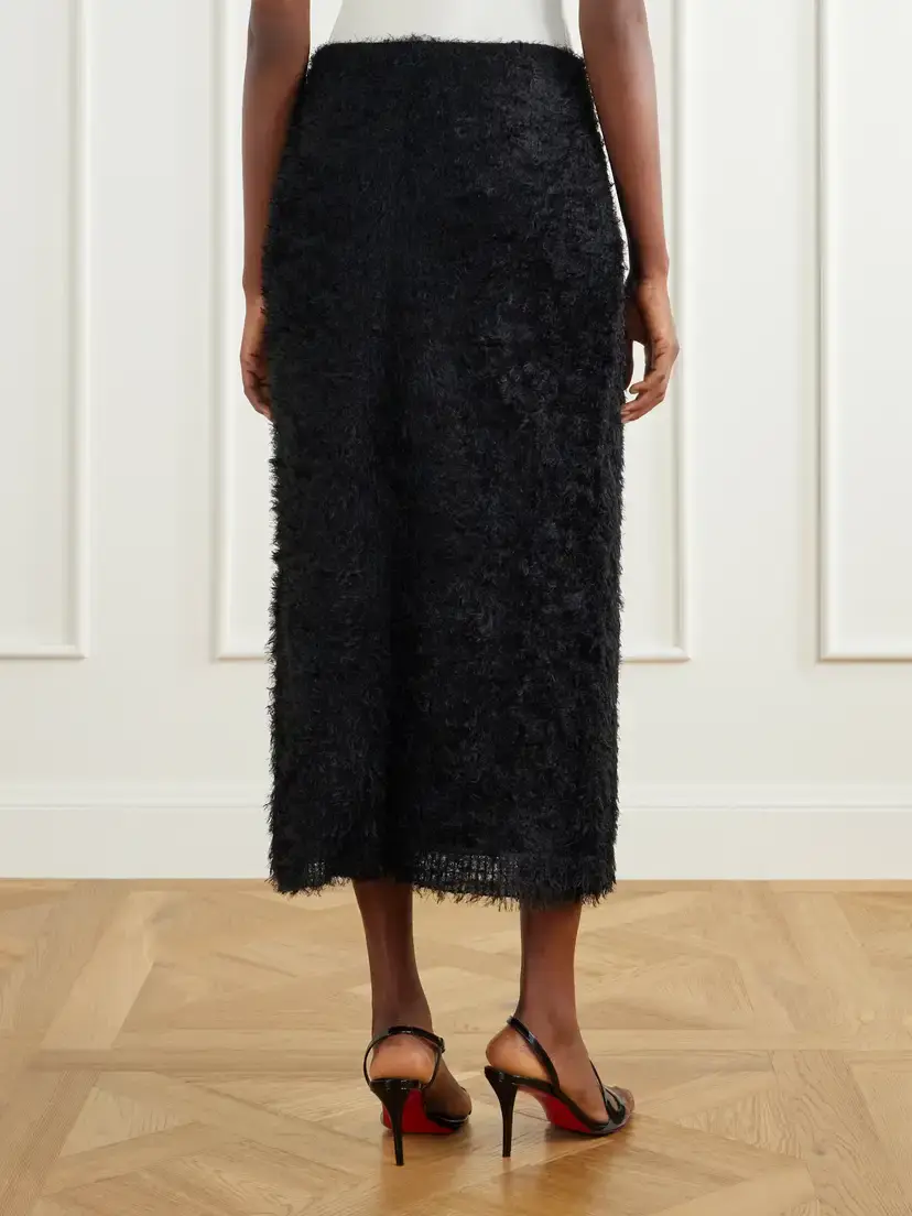 Abadia Plush Midi Skirt | Thumbnail 4 Abadia Plush Midi Skirt | Thumbnail 4