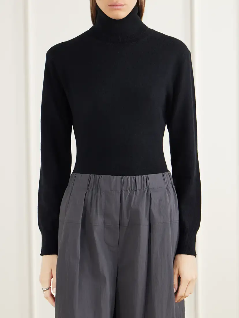 Allude Wool And Cashmere-blend Turtleneck Bodysuit | Thumbnail 3 Allude Wool And Cashmere-blend Turtleneck Bodysuit | Thumbnail 3