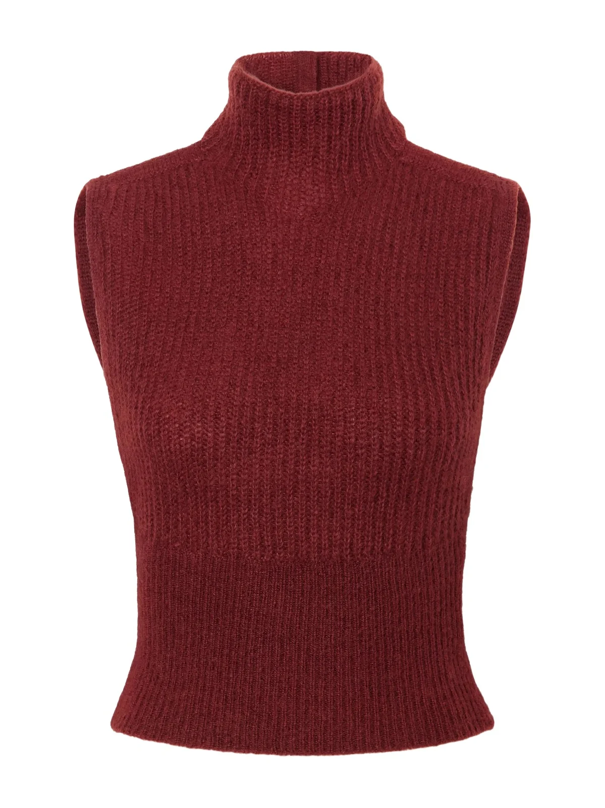 Max Mara Placido Mohair-blend Turtleneck Sweater Vest