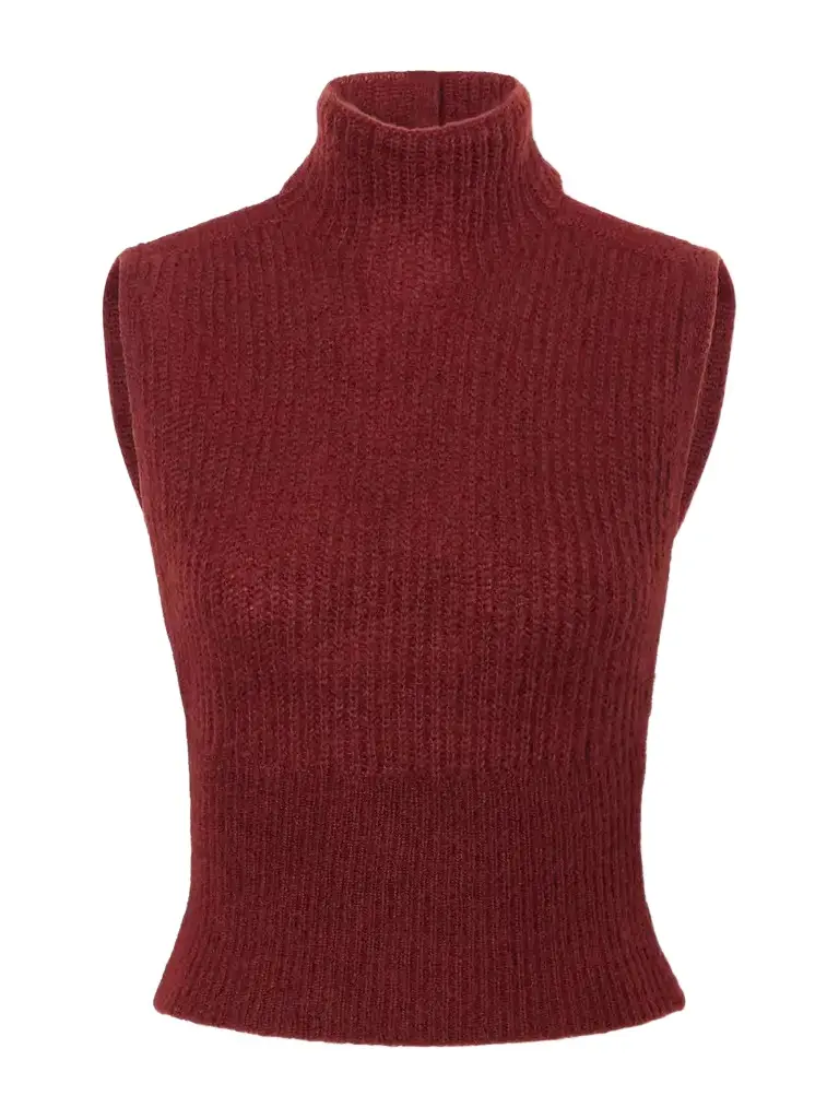 Placido Mohair-blend Turtleneck Sweater Vest