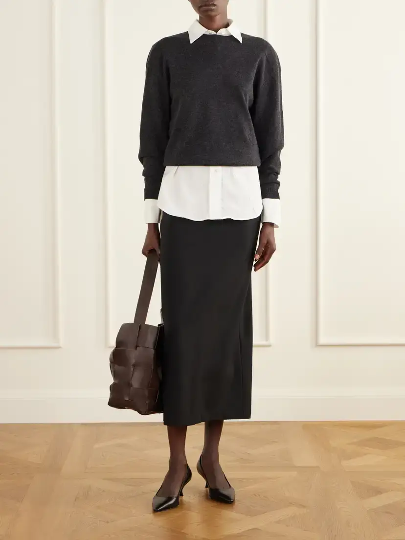 Allude Wool And Cashmere-blend Sweater | Thumbnail 2