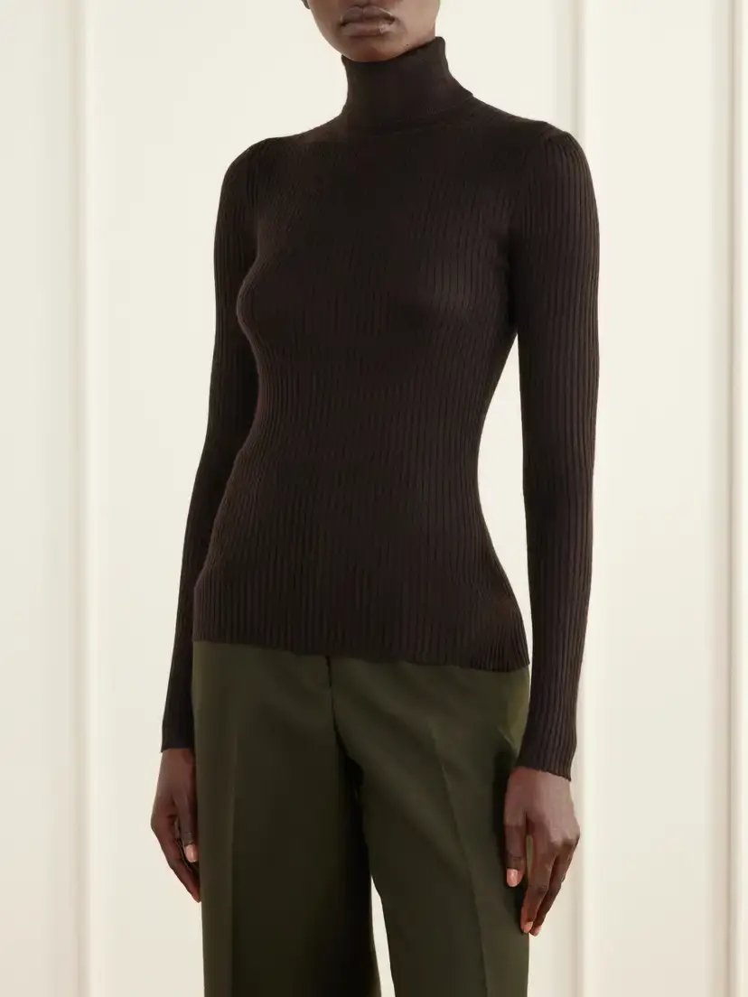 Gabriela Hearst Peppe Ribbed Cashmere-blend Sweater | Thumbnail 3 Gabriela Hearst Peppe Ribbed Cashmere-blend Sweater | Thumbnail 3