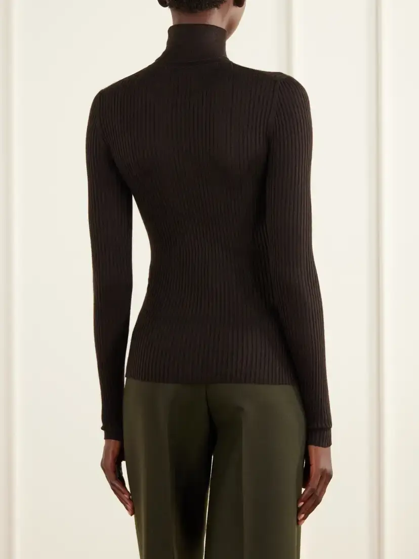 Gabriela Hearst Peppe Ribbed Cashmere-blend Sweater | Thumbnail 4 Gabriela Hearst Peppe Ribbed Cashmere-blend Sweater | Thumbnail 4