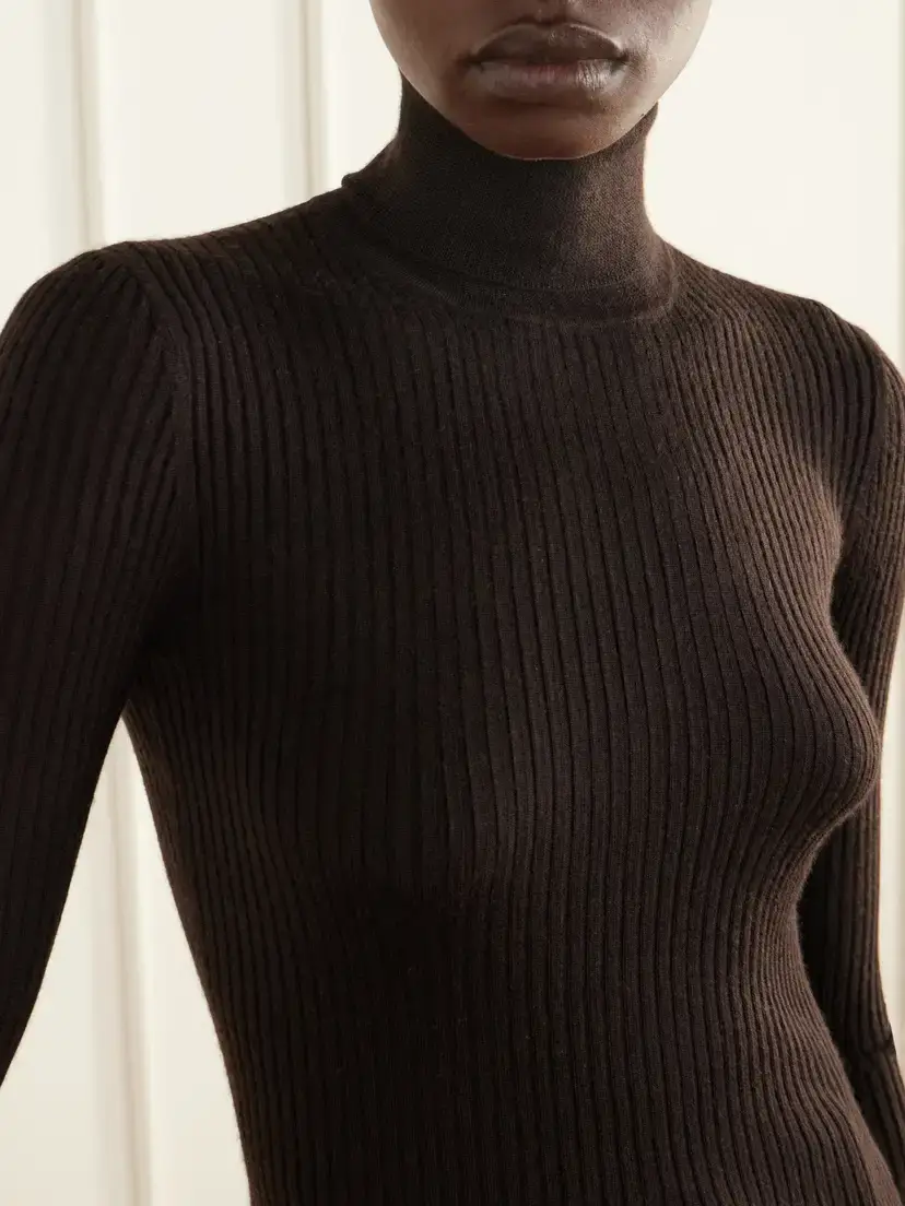 Gabriela Hearst Peppe Ribbed Cashmere-blend Sweater | Thumbnail 5 Gabriela Hearst Peppe Ribbed Cashmere-blend Sweater | Thumbnail 5