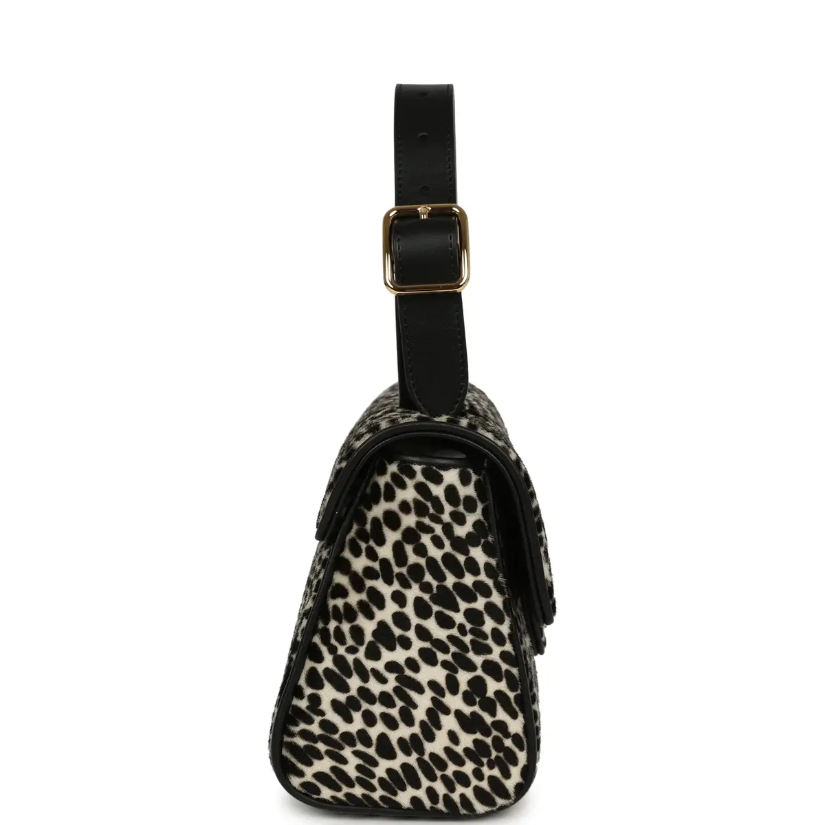 Chanel Chanel "Dalmatian Print" Top Handle Flap Bag Black, White Pony Hair, Black Calfskin Gold Hardware | Thumbnail 3 Chanel Chanel "Dalmatian Print" Top Handle Flap Bag Black, White Pony Hair, Black Calfskin Gold Hardware | Thumbnail 3