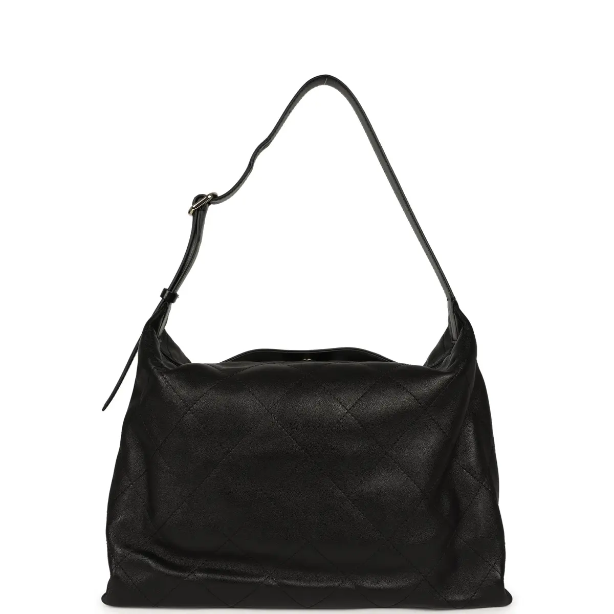Chanel Chanel Maxi "Slouchy Mood" Hobo Shoulder Bag Black Shiny Calfskin Light Gold Hardware | Thumbnail 4 Chanel Chanel Maxi "Slouchy Mood" Hobo Shoulder Bag Black Shiny Calfskin Light Gold Hardware | Thumbnail 4