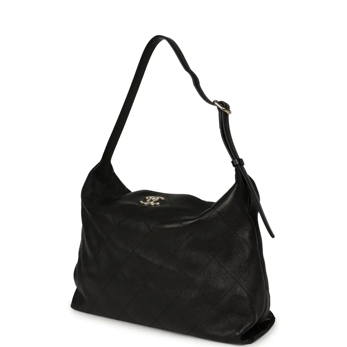 Chanel Chanel Maxi "Slouchy Mood" Hobo Shoulder Bag Black Shiny Calfskin Light Gold Hardware | Thumbnail 5 Chanel Chanel Maxi "Slouchy Mood" Hobo Shoulder Bag Black Shiny Calfskin Light Gold Hardware | Thumbnail 5