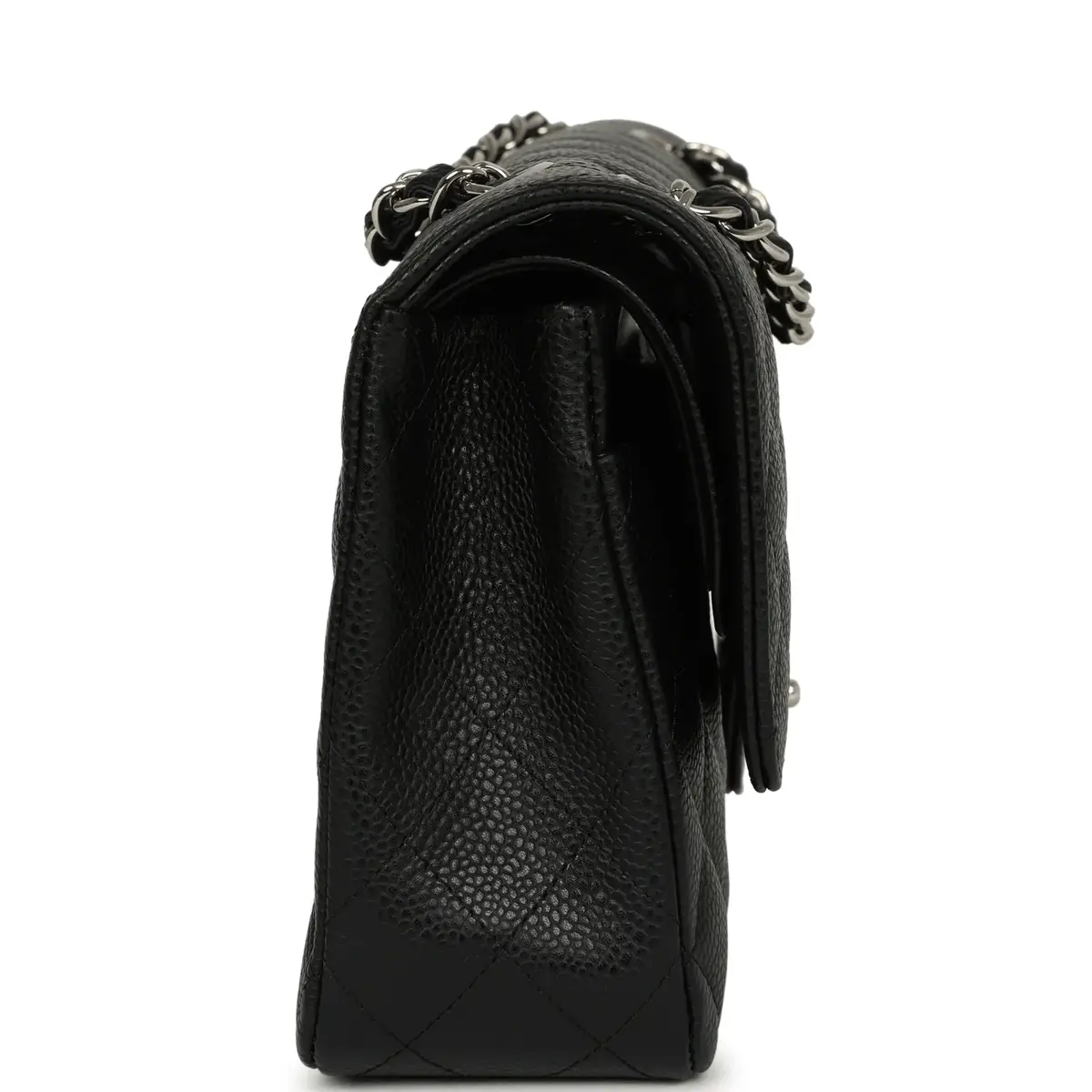 Chanel Chanel Medium Classic Double Flap Black Caviar Silver Hardware | Thumbnail 3 Chanel Chanel Medium Classic Double Flap Black Caviar Silver Hardware | Thumbnail 3