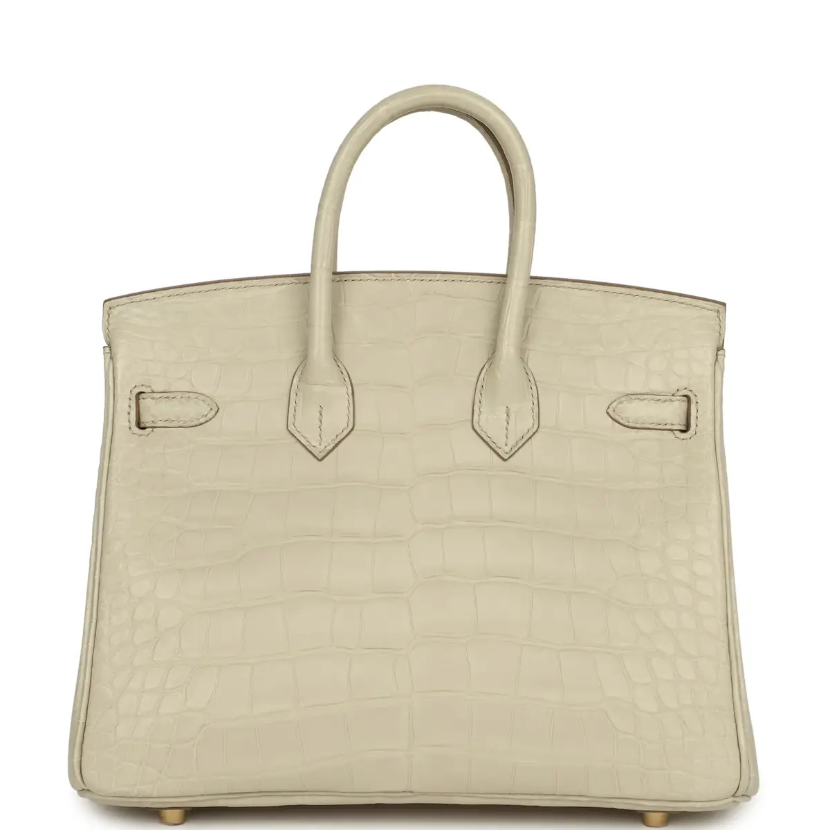 HERMÈS Hermes Birkin 25 Beton Matte Alligator Gold Hardware | Thumbnail 4
