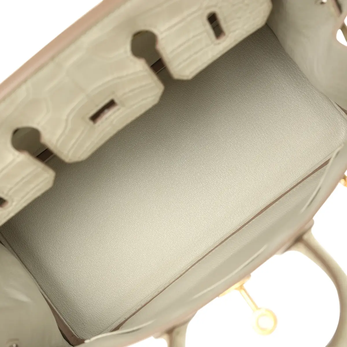 HERMÈS Hermes Birkin 25 Beton Matte Alligator Gold Hardware | Thumbnail 8