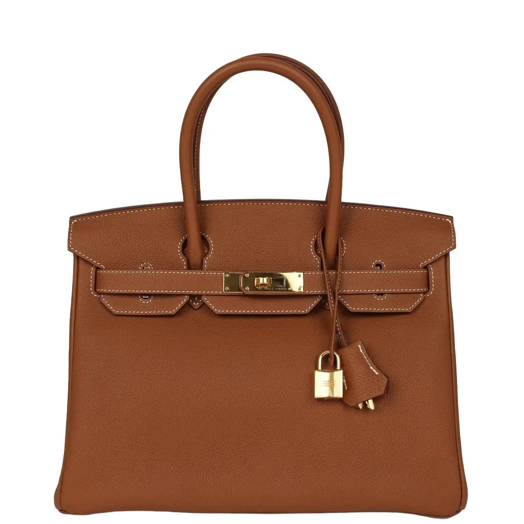 HERMÈS Hermes Birkin 30 Gold Togo Gold Hardware