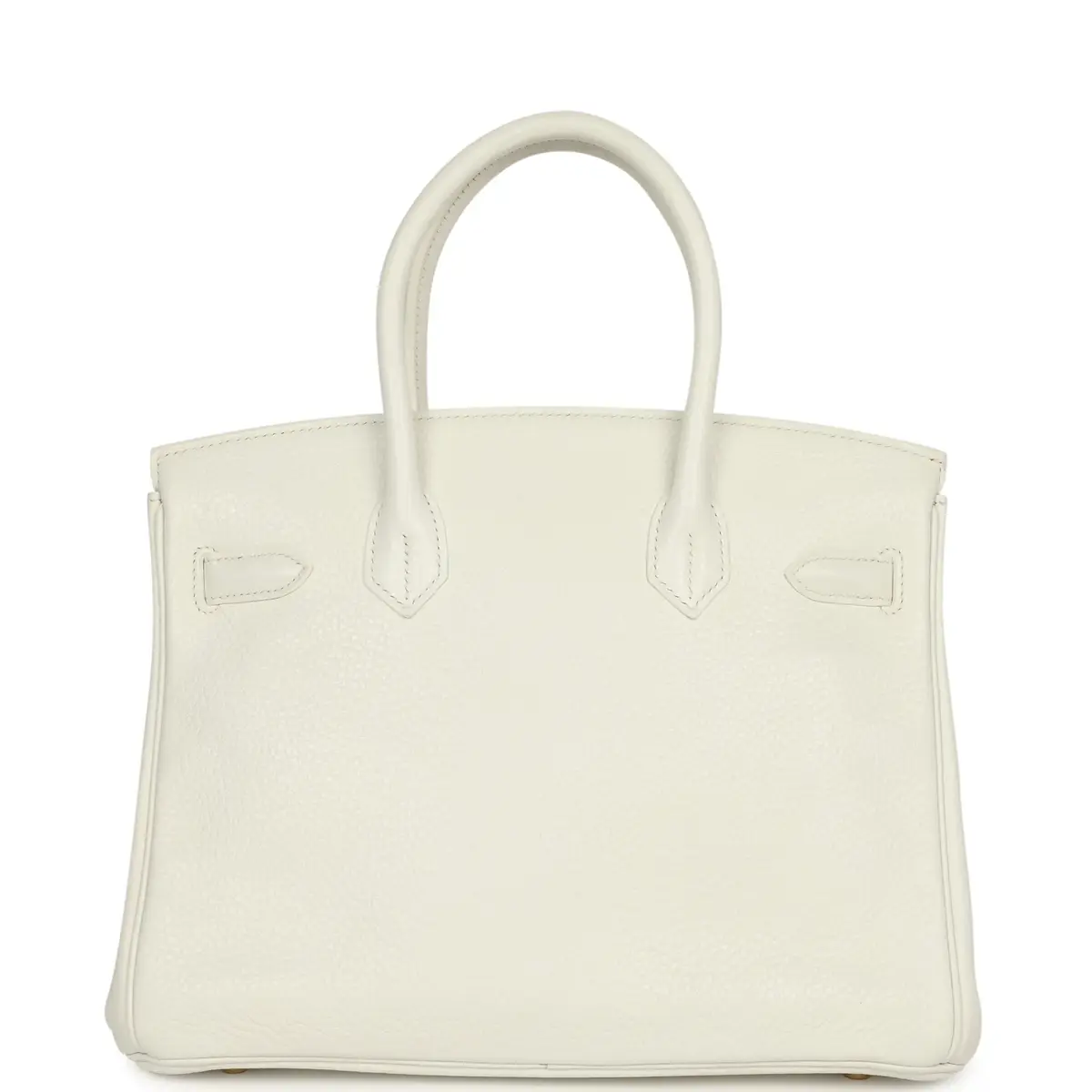 HERMÈS Hermès Birkin 30 White Clemence Gold Hardware | Thumbnail 4