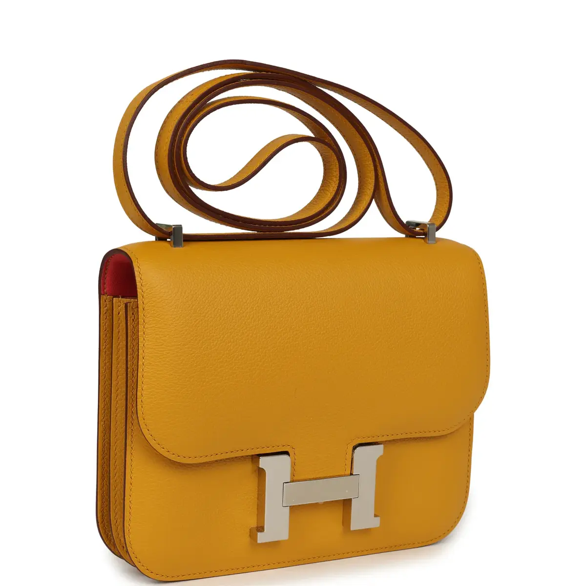 HERMÈS Hermes Constance 18 Jaune Ambre Verso Epsom Palladium Hardware | Thumbnail 2