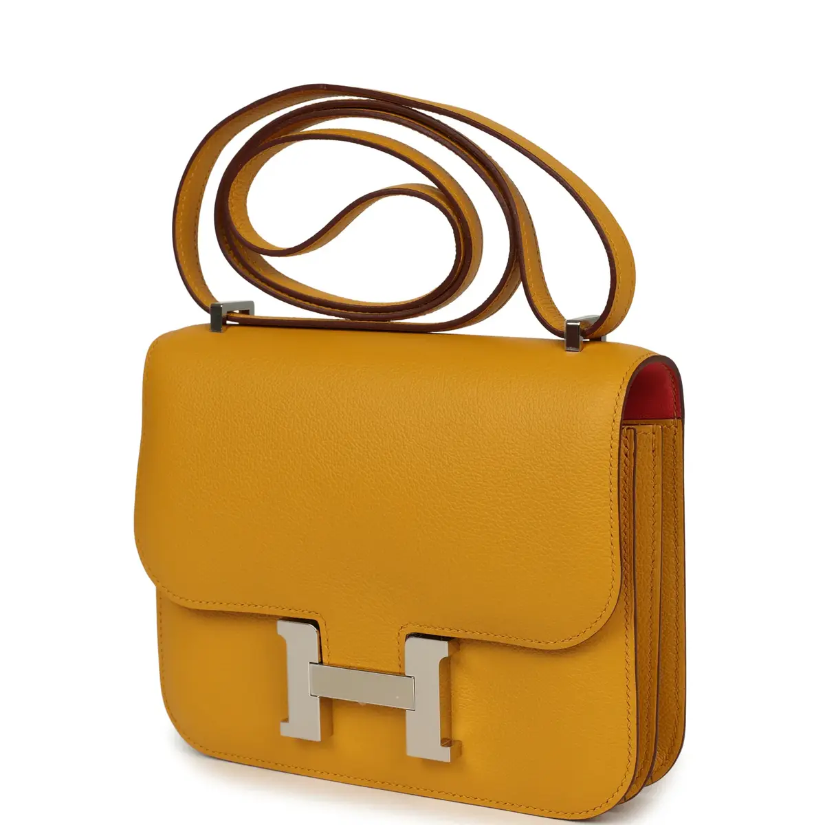 HERMÈS Hermes Constance 18 Jaune Ambre Verso Epsom Palladium Hardware | Thumbnail 5