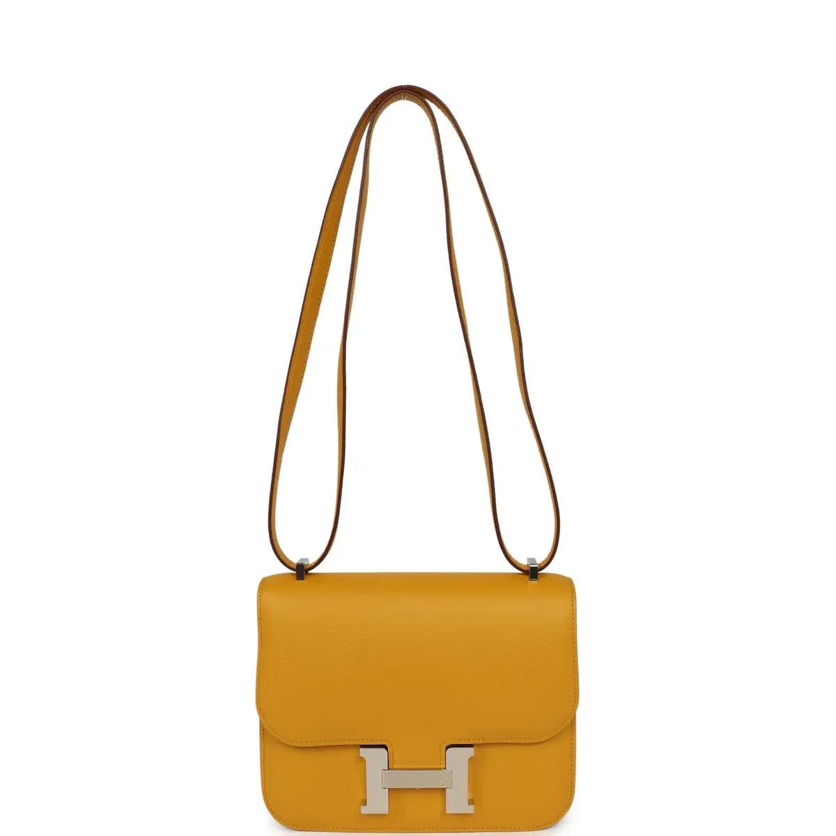 HERMÈS Hermes Constance 18 Jaune Ambre Verso Epsom Palladium Hardware | Thumbnail 7