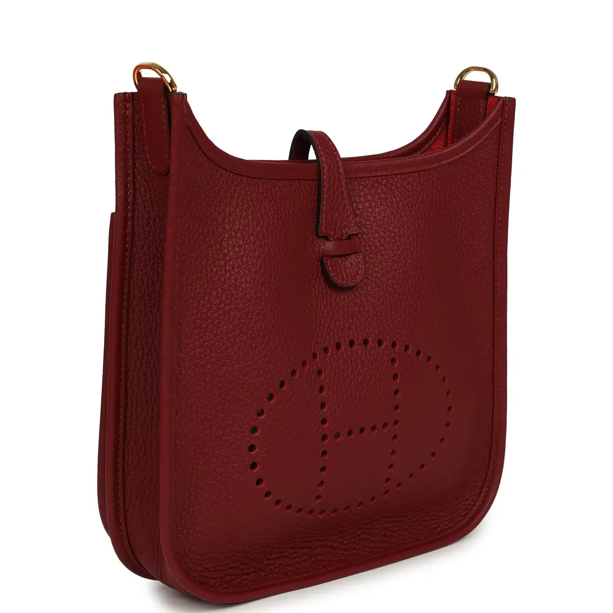 HERMÈS Hermes Evelyne 23 Rouge H Clemence Gold Hardware | Thumbnail 2