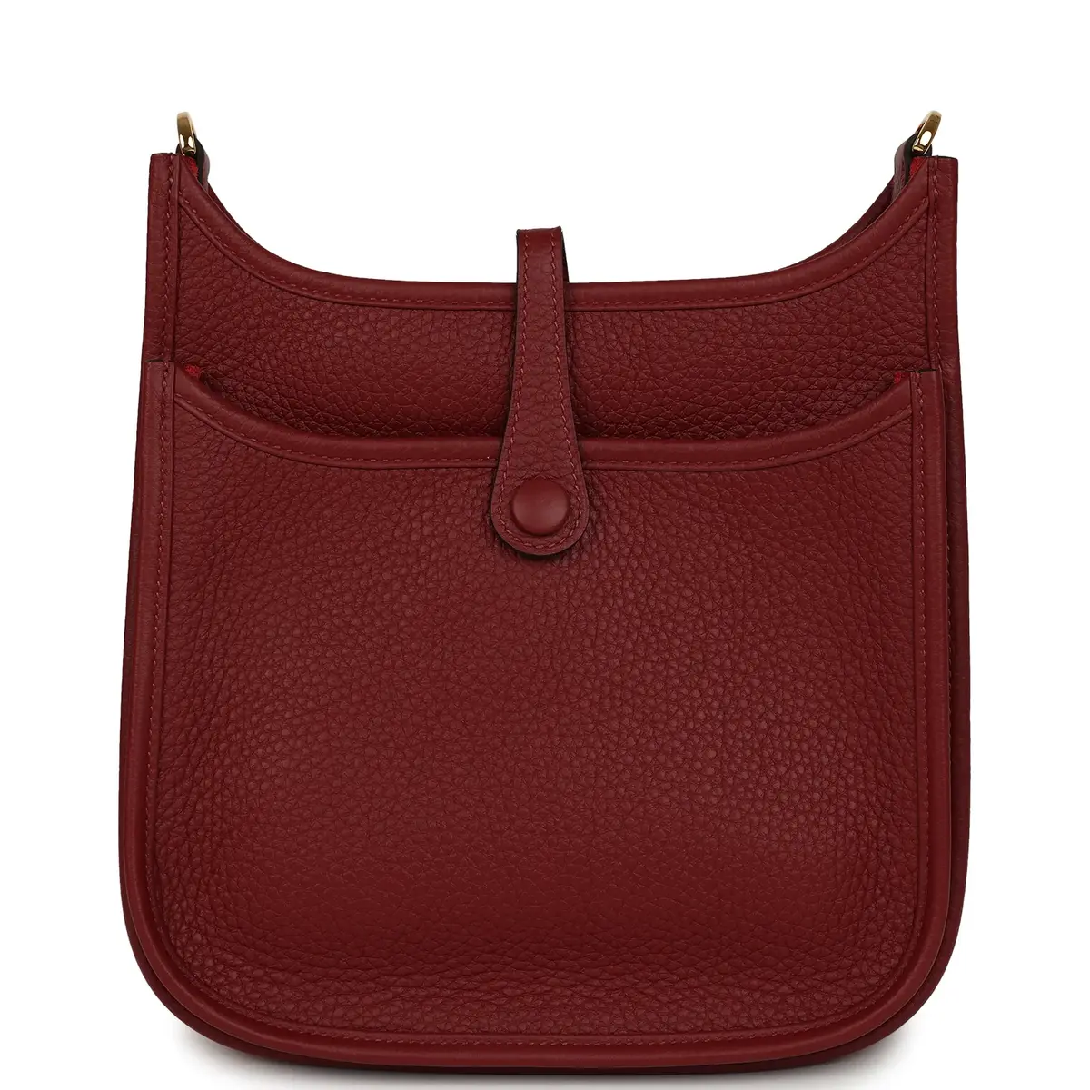 HERMÈS Hermes Evelyne 23 Rouge H Clemence Gold Hardware | Thumbnail 4