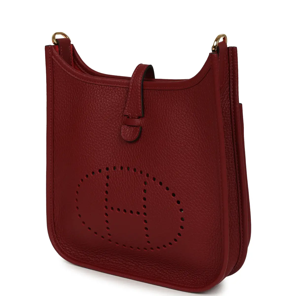 HERMÈS Hermes Evelyne 23 Rouge H Clemence Gold Hardware | Thumbnail 5