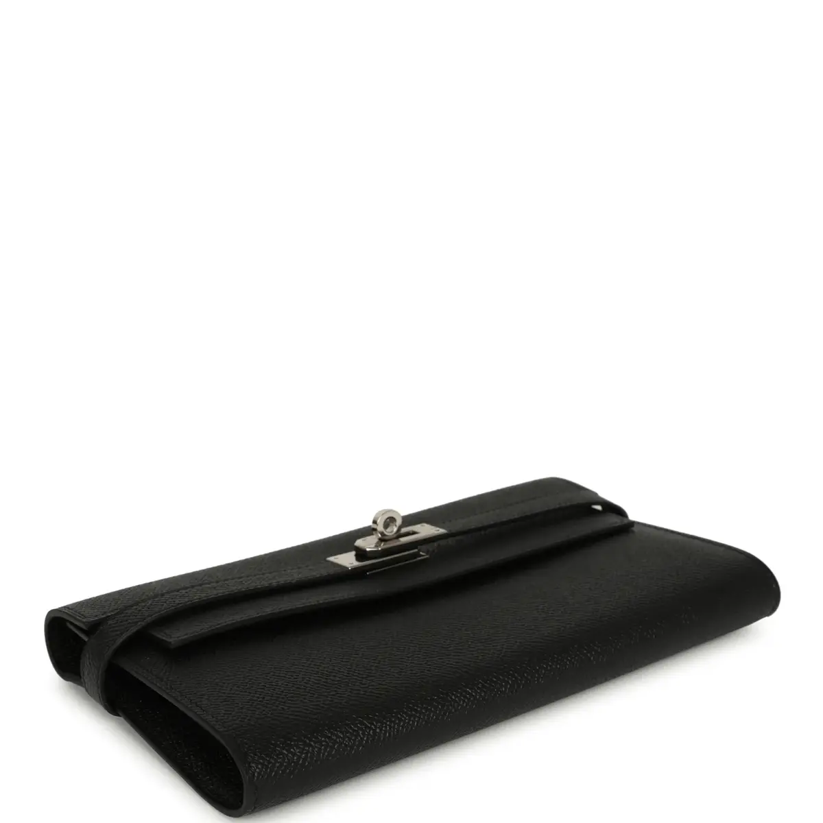 HERMÈS Hermes Kelly Long Wallet Black Epsom Palladium Hardware | Thumbnail 3 HERMÈS Hermes Kelly Long Wallet Black Epsom Palladium Hardware | Thumbnail 3