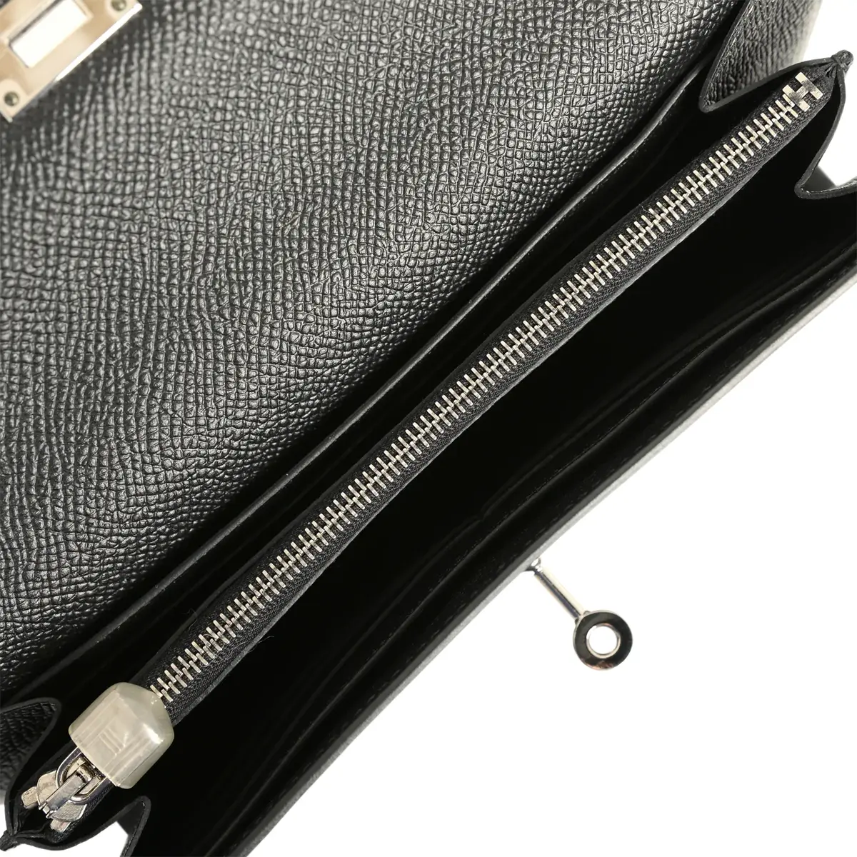 HERMÈS Hermes Kelly Long Wallet Black Epsom Palladium Hardware | Thumbnail 8 HERMÈS Hermes Kelly Long Wallet Black Epsom Palladium Hardware | Thumbnail 8