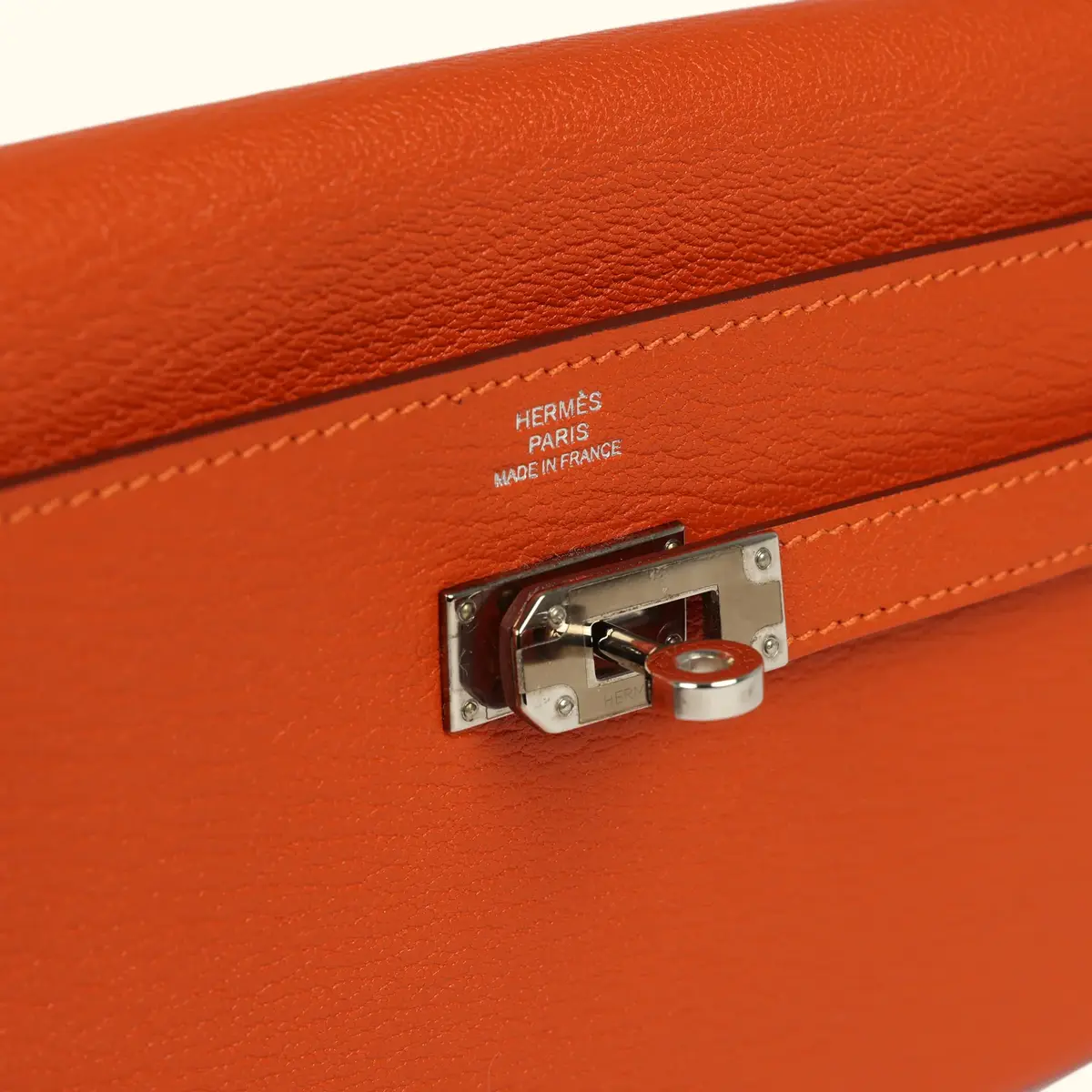 HERMÈS Hermes Kelly Long Wallet Feu Chevre Mysore Palladium Hardware | Thumbnail 7 HERMÈS Hermes Kelly Long Wallet Feu Chevre Mysore Palladium Hardware | Thumbnail 7