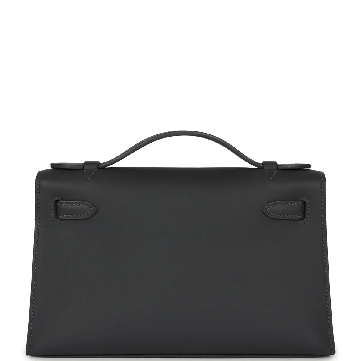 HERMÈS Hermes Kelly Pochette Ardoise Swift Palladium Hardware | Thumbnail 4