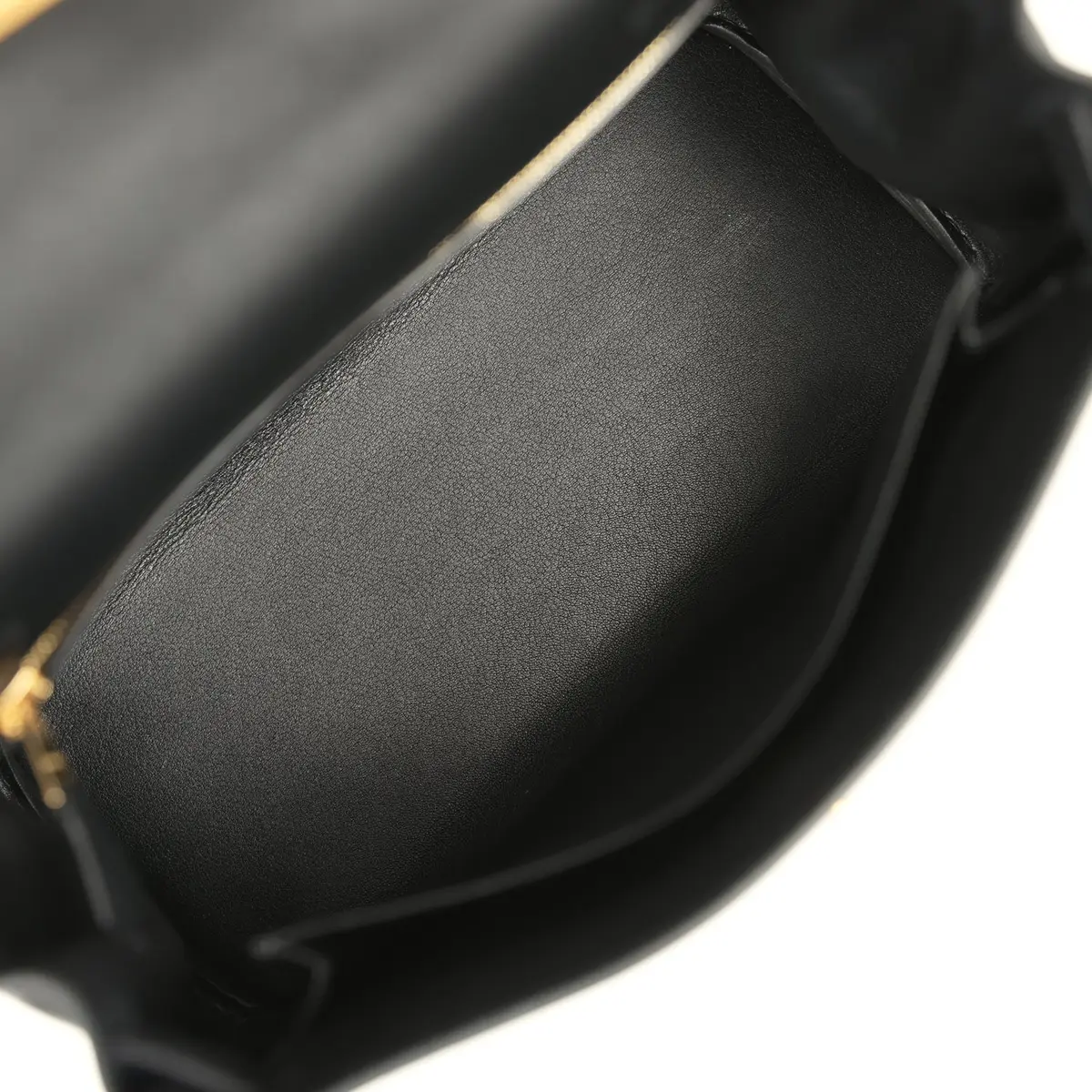HERMÈS Hermes Kelly Retourne 25 Black Cheri Gold Hardware | Thumbnail 8
