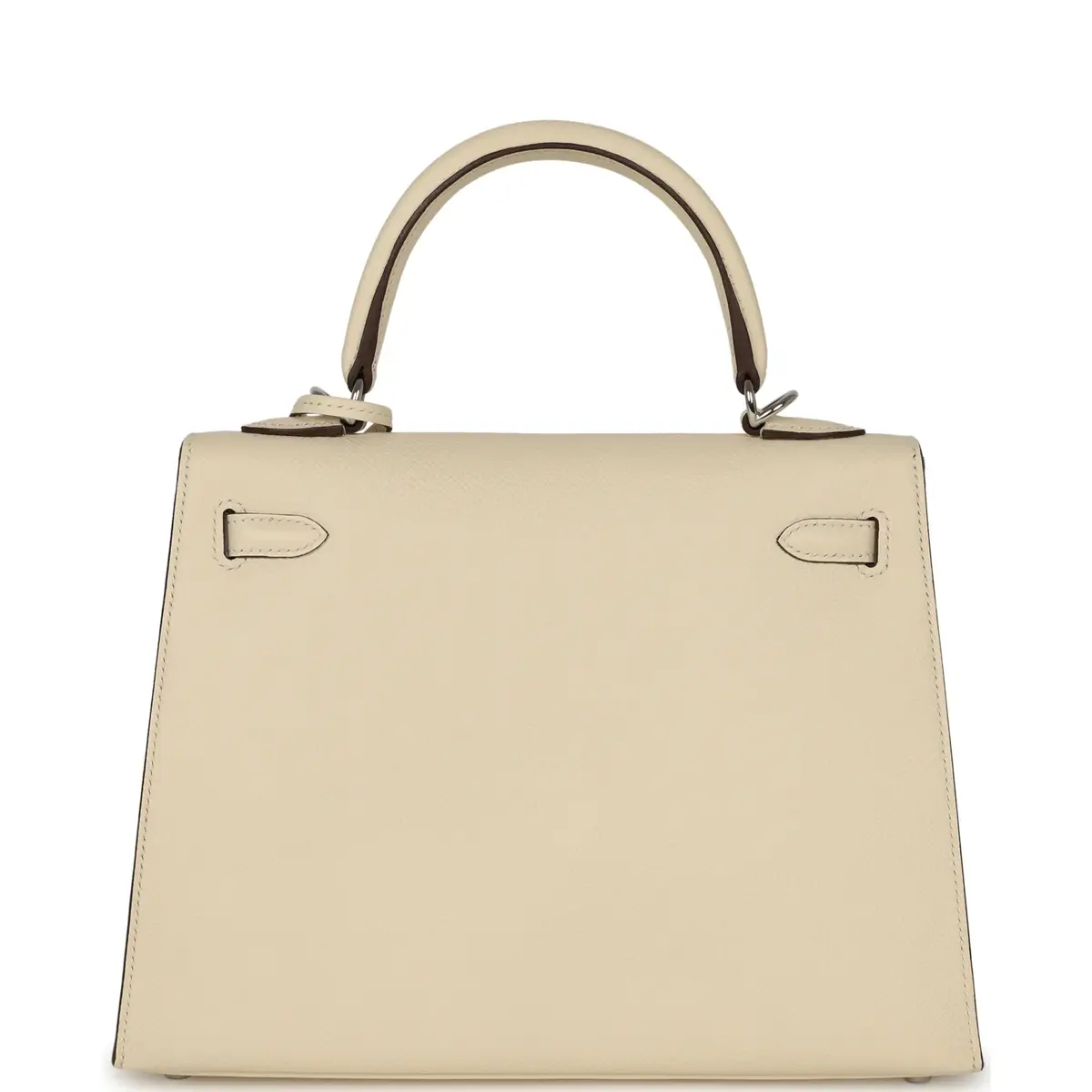 HERMÈS Hermes Kelly Sellier 25 Nata Epsom Palladium Hardware | Thumbnail 4
