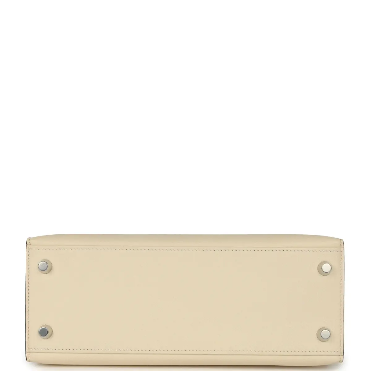 HERMÈS Hermes Kelly Sellier 25 Nata Epsom Palladium Hardware | Thumbnail 6