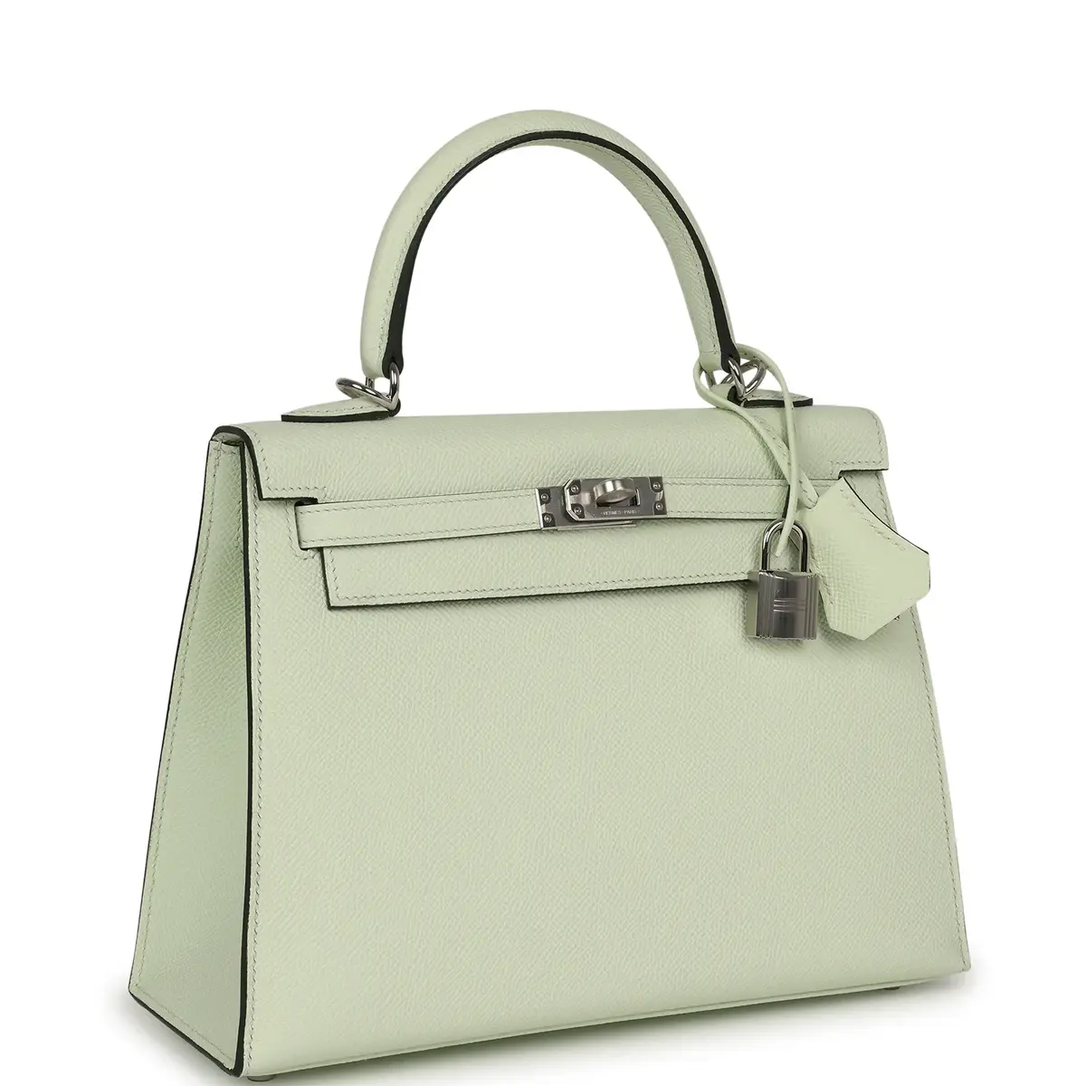 HERMÈS Hermes Kelly Sellier 25 Vert Fizz Epsom Palladium Hardware | Thumbnail 2